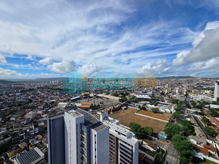 Apê com vista maravilhosa no Ed. Zélia Mota